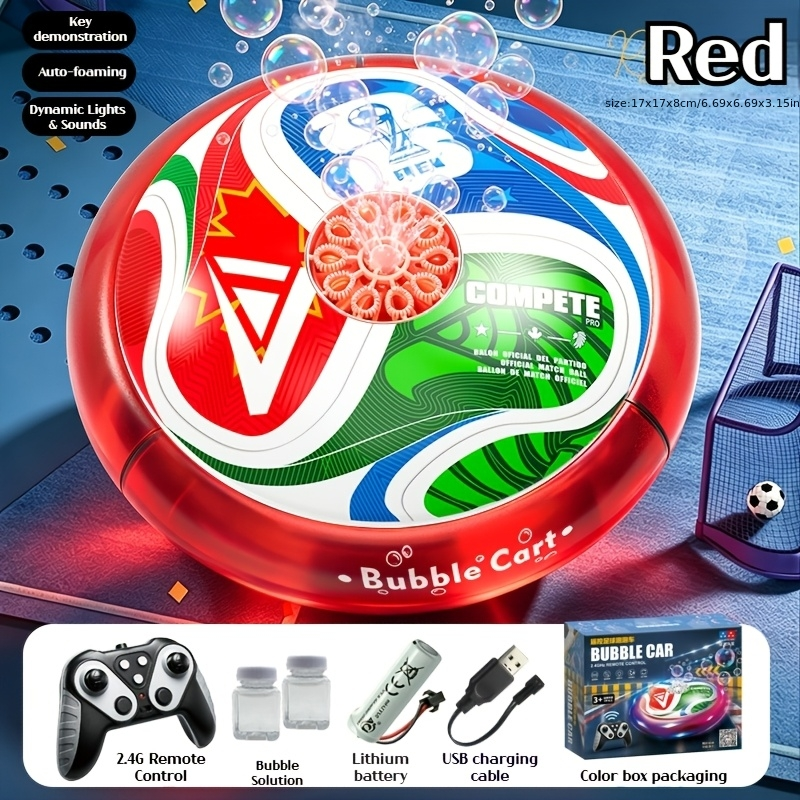 RC Hover Football Bubble Car - remote control bubble soccer ball with lights and sound