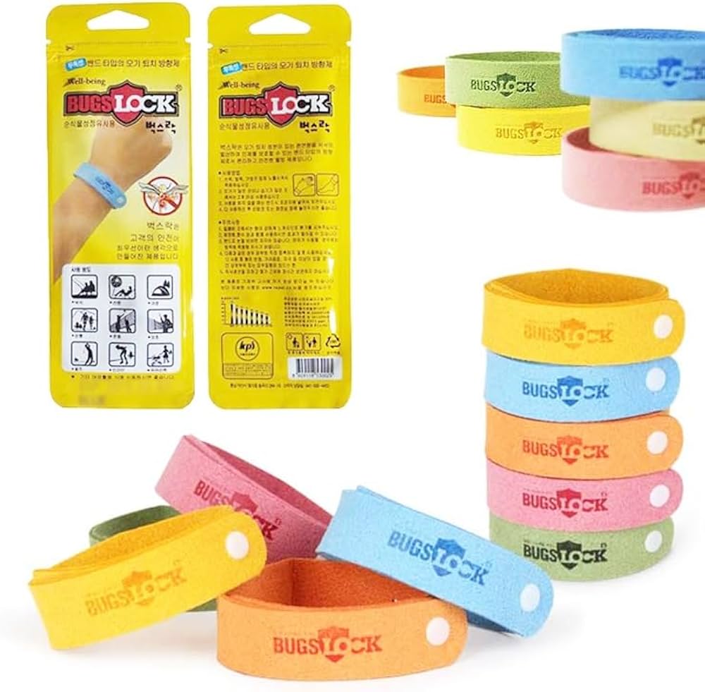 Blue Mosquito Repellent Wrist Band for Kids & Adults | Natural Anti-Mosquito Bracelet | Adjustable & Reusable | Outdoor Protection