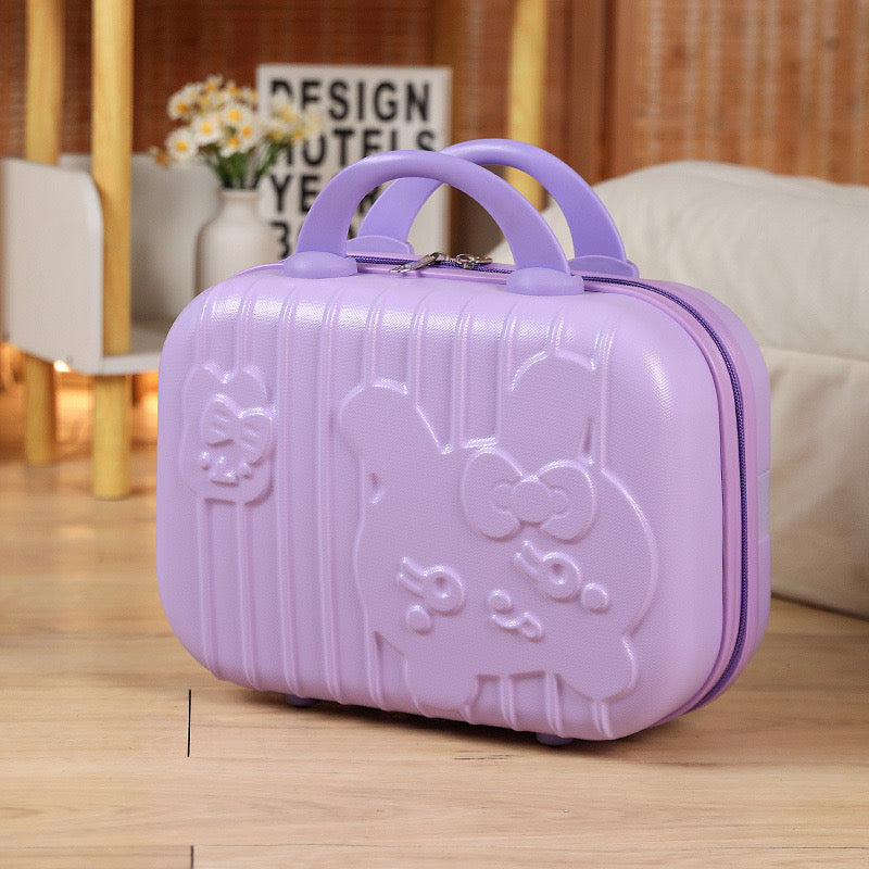 Kids Hard Shell Cartoon Handbag – Purple Mini Trolley Bag | Perfect Gift from Kidspitara Ludhiana