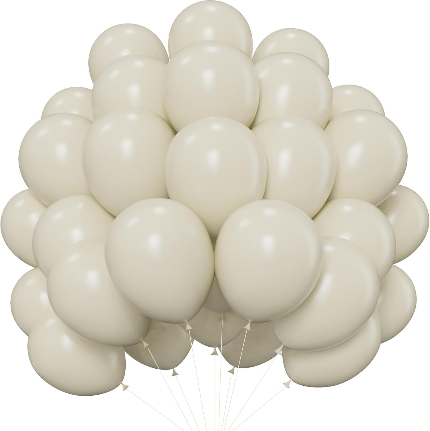 Pack of 50 Metallic White Balloons for Party & Wedding Decoration – KidsPitara