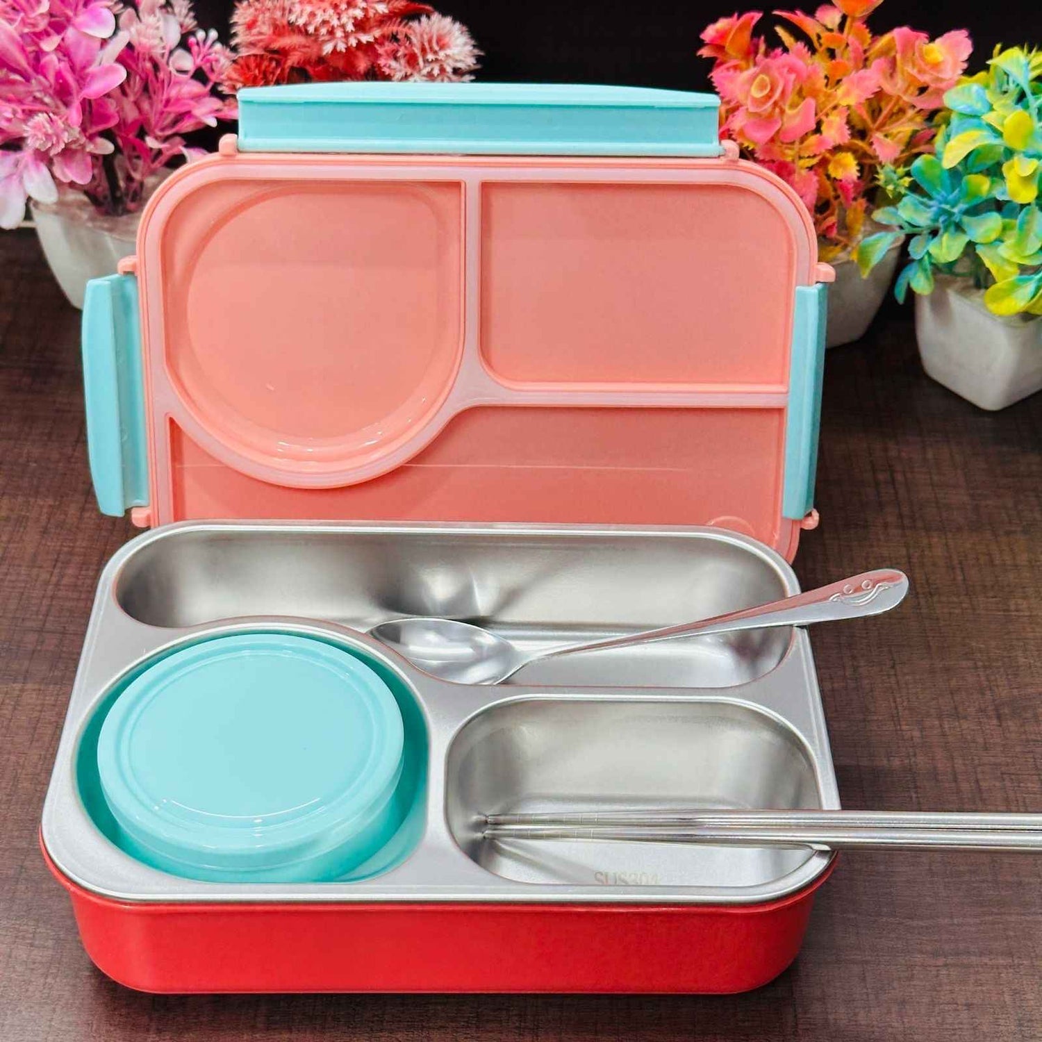 🚀 Space Secret Astronaut Kids Lunch Box – Leakproof School Tiffin Box for Boys & Girls | BPA Free | Durable Plastic Lunch Box for School