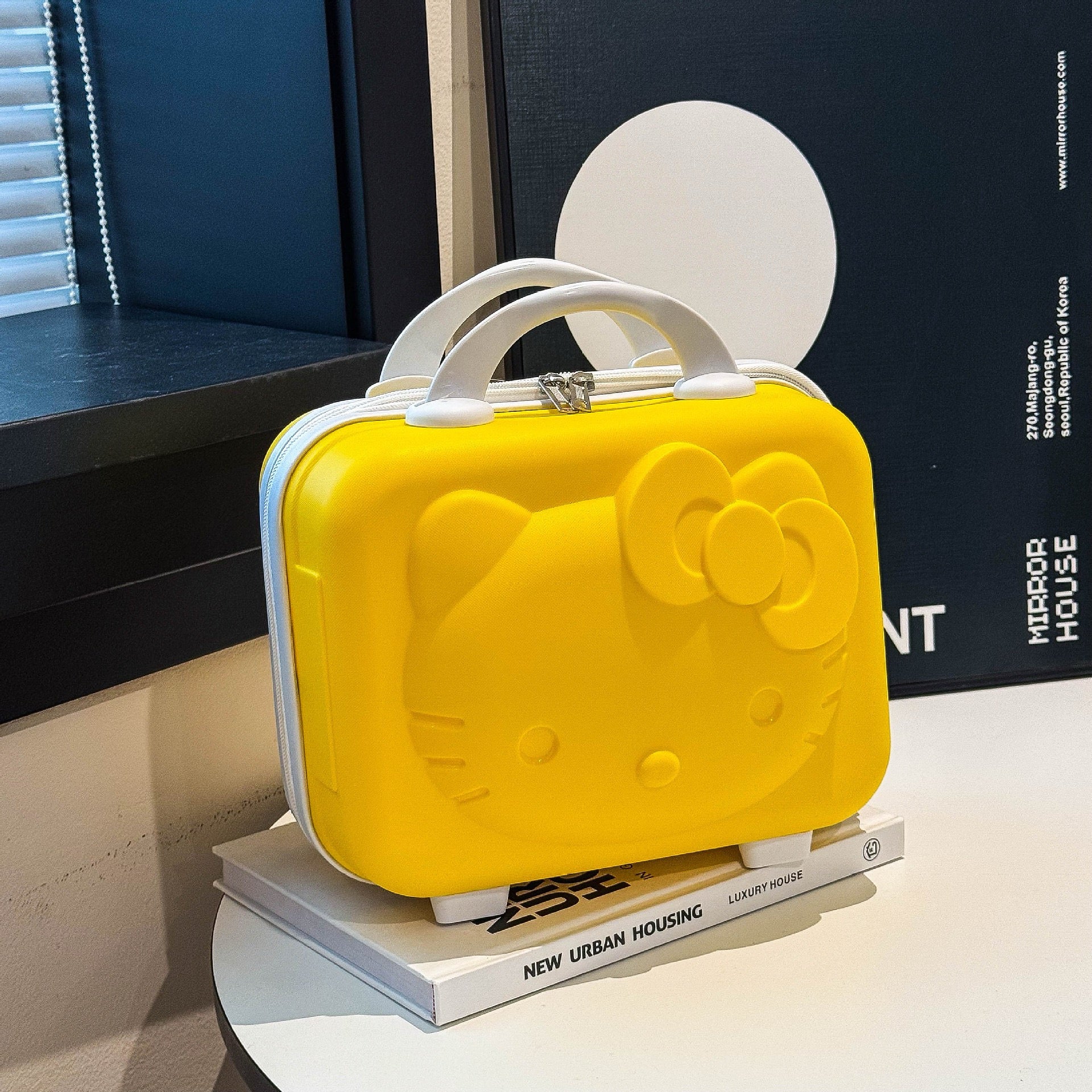 Yellow Hello Kitty Vanity Case for Kids – Compact and Cute