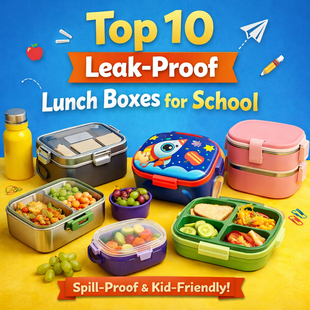 Top 10 leak proof lunch boxes for school kids in India, 2026 guide