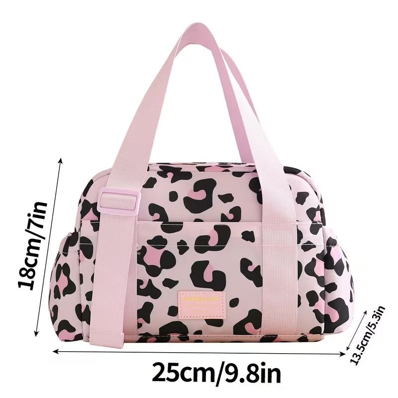 Insulated lunch bag size dimensions 25cm x 18cm x 13.5cm