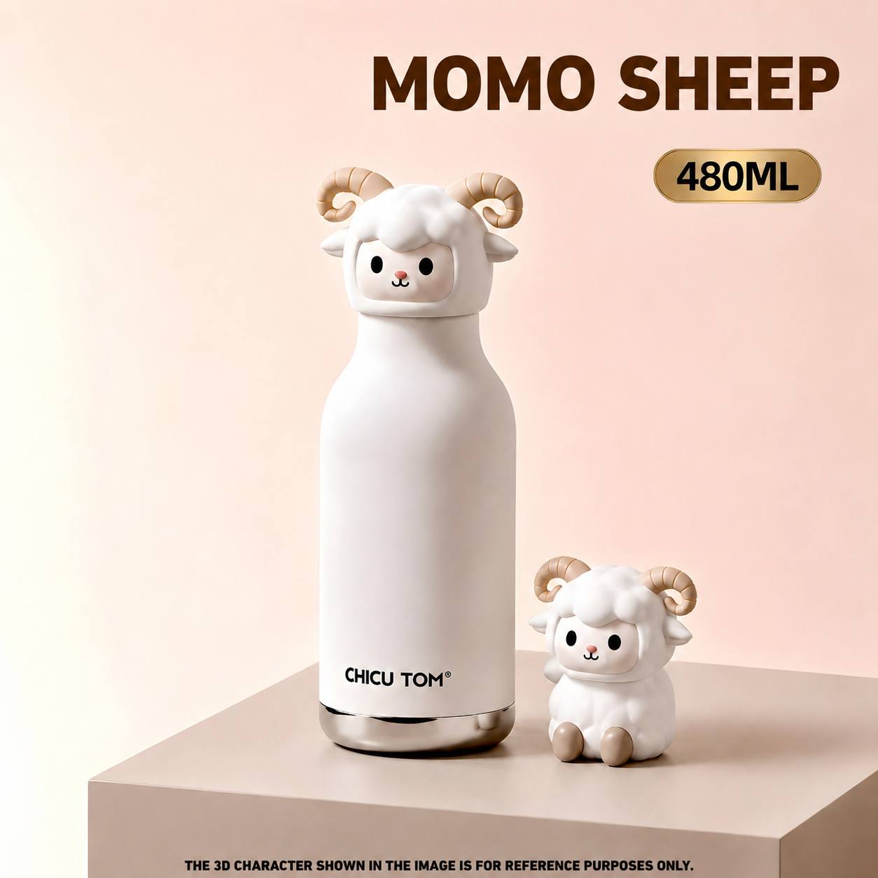 CHICU TOM Deer cartoon insulated water bottle for kids
