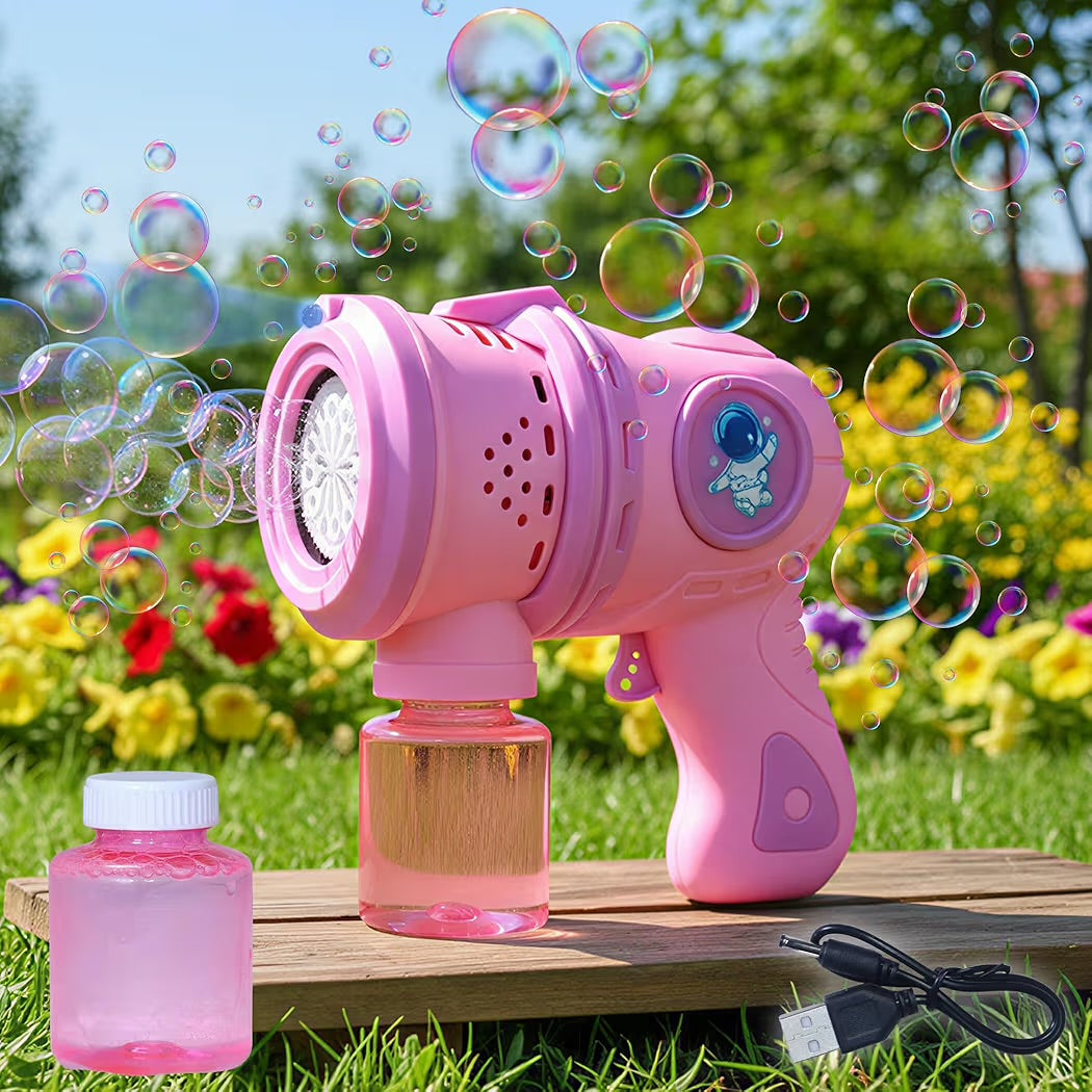 Astronaut Bubble Gun for Kids | Automatic Bubble Blaster Toy