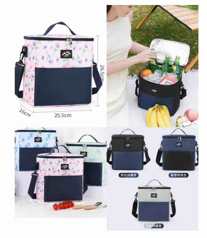 Insulated cooler lunch bag color and size options for kids