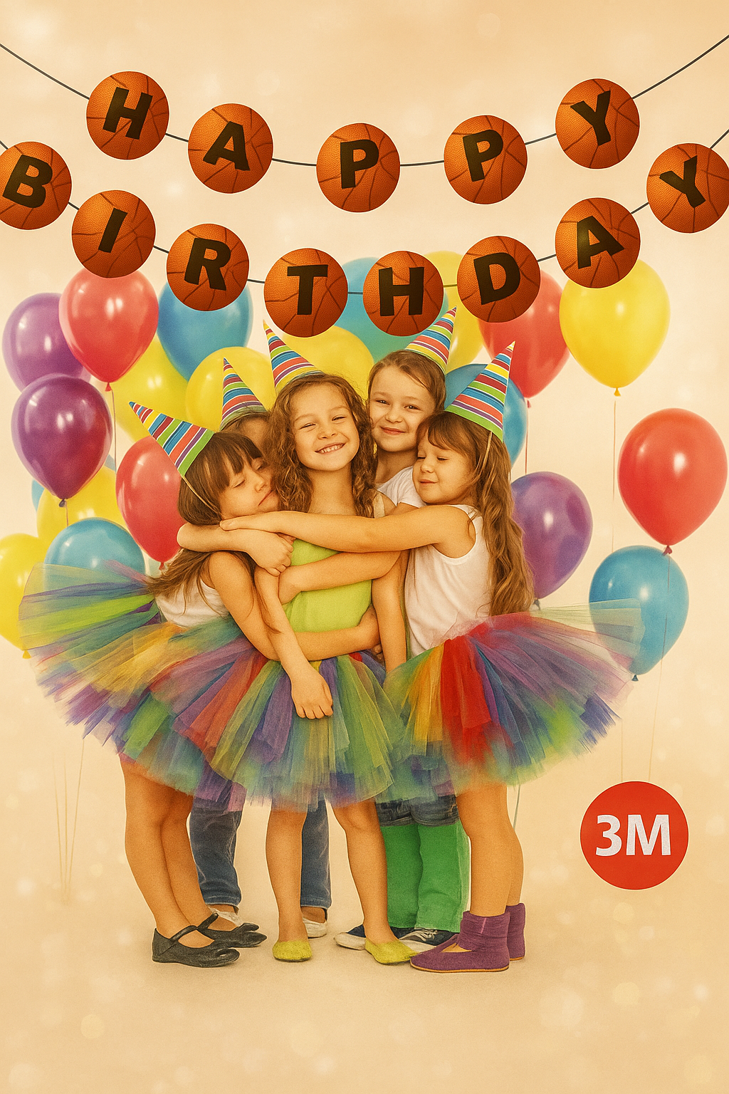 Basketball Theme Happy Birthday Banner for Kids Party – Sports Party Decoration – 3 Meter – KidsPitara.in