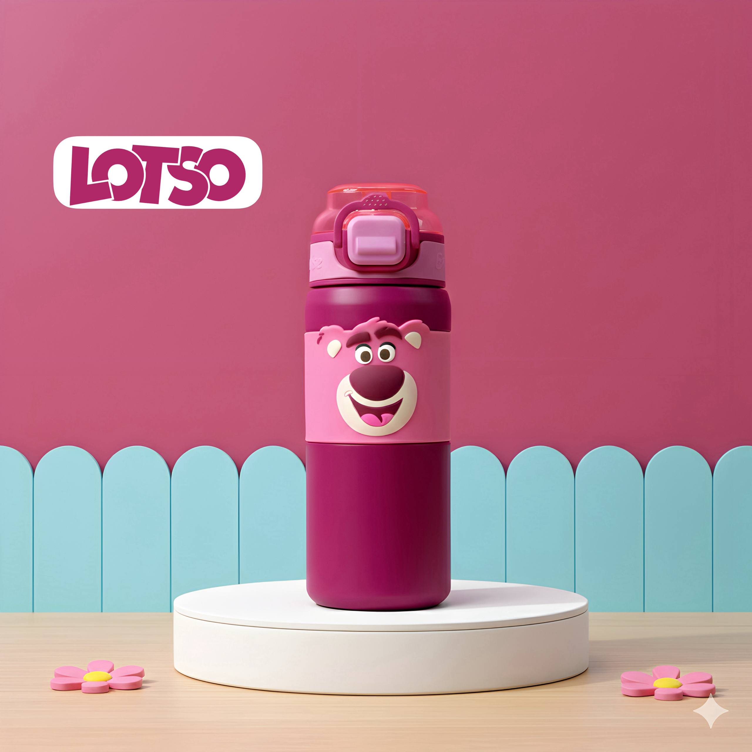 cute pink kids water bottle leak proof insulated school bottle for girls India