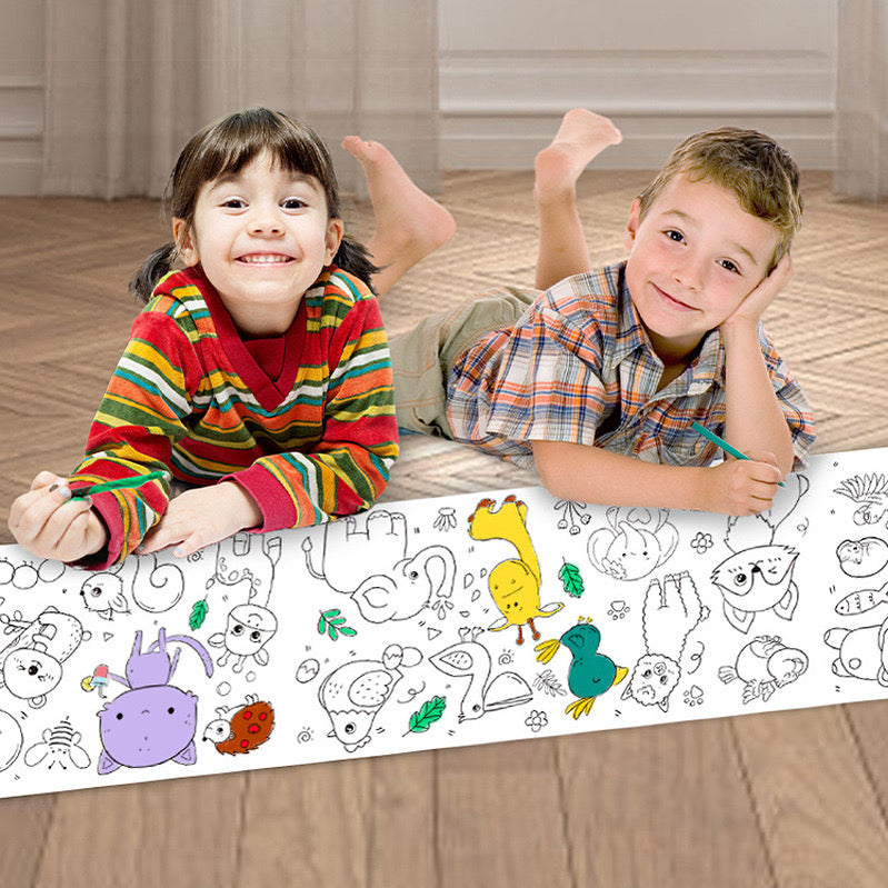 3 Meter Coloring Roll for Kids – Giant Poster Paper for Toddlers & Preschoolers