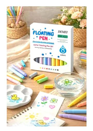 Magic floating water drawing pens for kids creating colorful floating artwork in water