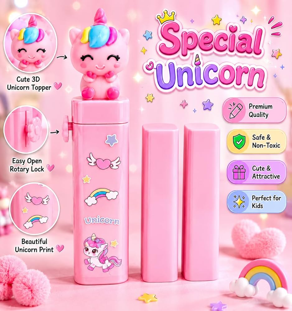 Space Dream / Panda / Unicorn Push-Pull Eraser Set (3 PCS)