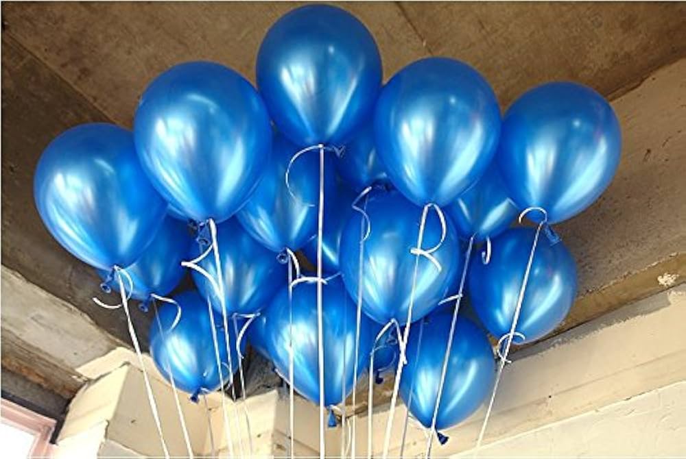 Pack of 50 Metallic Sky Blue Balloons for Baby Shower & Birthday Party – KidsPitara Ludhiana
