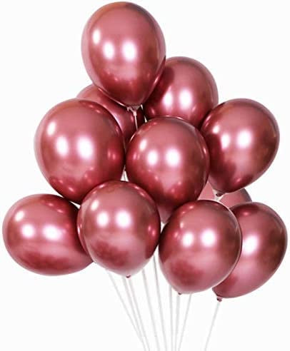 Pack of 50 Metallic Rose Gold Balloons for Wedding & Birthday Party Decoration – KidsPitara Ludhiana