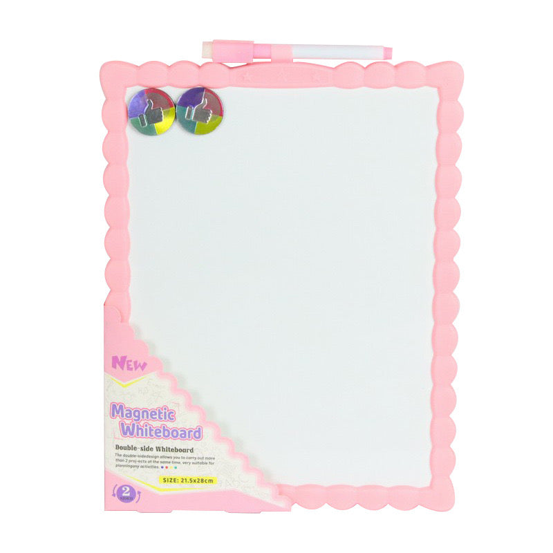 Magnetic Whiteboard for Kids – Double Sided | 21x28 cm