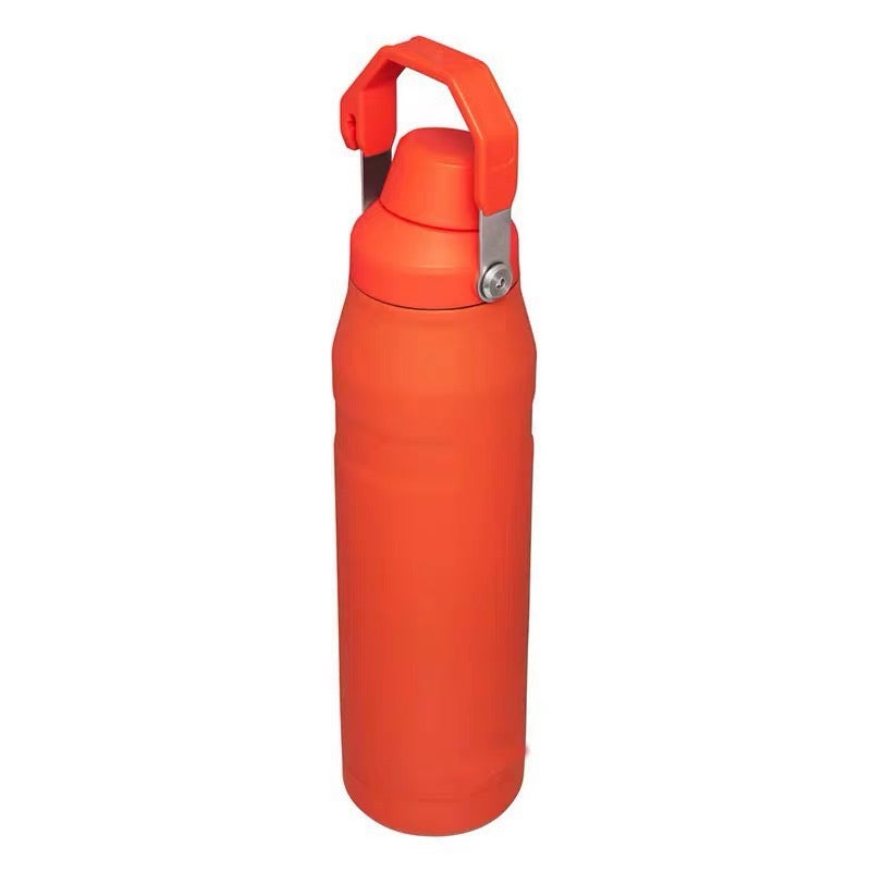 Eco-friendly orange hot and cold bottle for everyday use