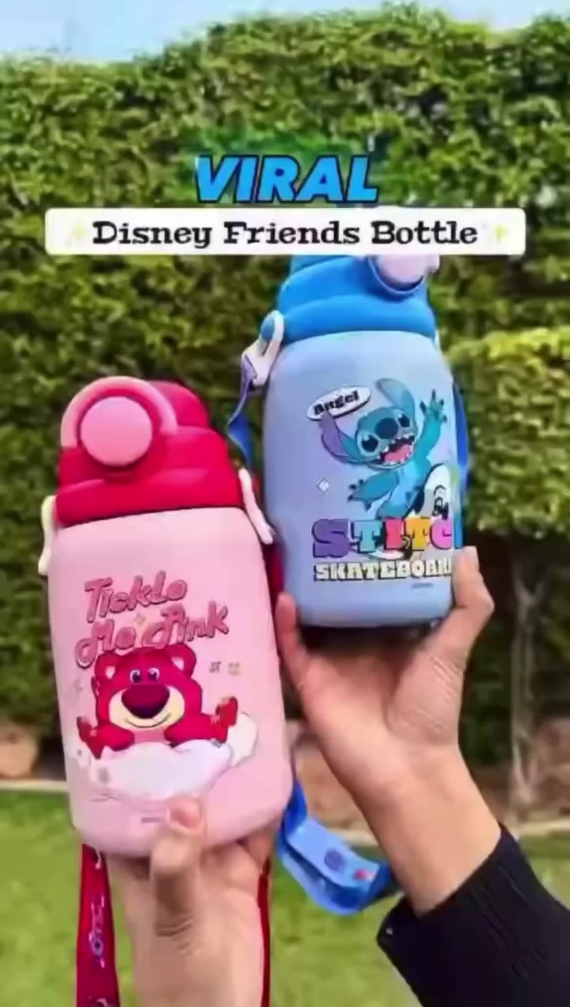 Kids 800ml Vacuum Insulated Water Bottle with Strap – Stainless Steel Thermal Flask for School | Cartoon Character Design