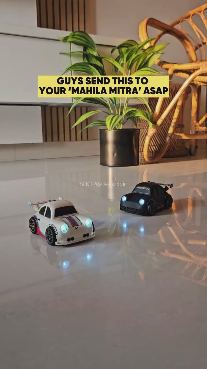 Remote control drift racing car showing automatic drift mode, high speed driving and stunt performance