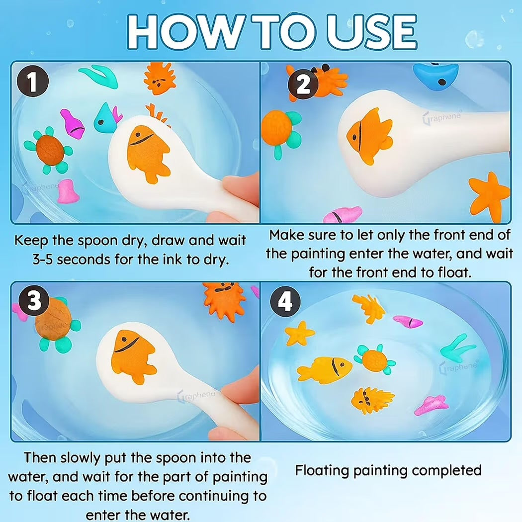 Washable floating markers for kids that wipe clean without leaving marks